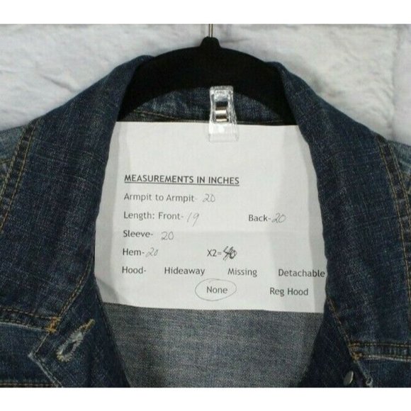Levi Strauss & Co. Blue Denim Long Sleeves Button Front Jacket Size L - Picture 12 of 12